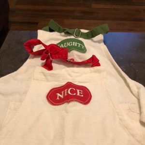 Set of 2 Aprons - Naughty and Nice.